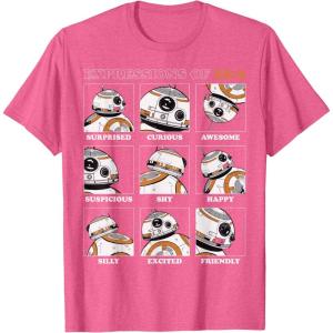 image:imageStar Wars Expressions of BB8 TShirtPink Heather