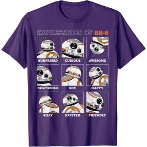 image:imageStar Wars Expressions of BB8 TShirtPurple