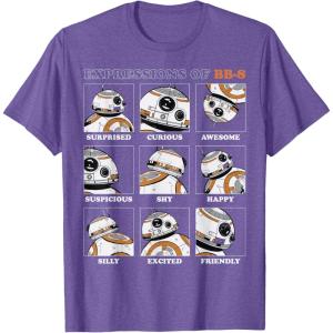 image:imageStar Wars Expressions of BB8 TShirtPurple Heather