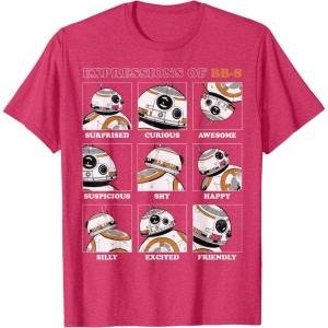 image:imageStar Wars Expressions of BB8 TShirtRed Heather