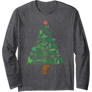 image:imageStar Wars Holiday Christmas Tree Long Sleeve TShirtDark Heather Grey