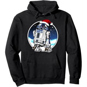 image:imageStar Wars Holiday Santa Hat Christmas R2D2 Circle Pullover HoodieBlack