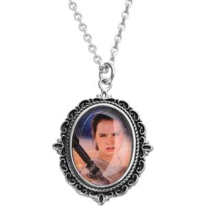 image:imageStar Wars Jewelry Episode 7 Rey Stainless Steel Cameo Pendant Necklace 18 SALES1SWMD