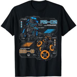 image:imageStar Wars Last Jedi R2D2 BB8 Droid Schematic TShirt TShirtBlack