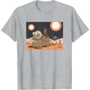 image:imageStar Wars Mandalorian amp Grogu Christmas Jingle Bell Bantha TShirtHeather Grey