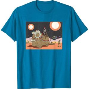 image:imageStar Wars Mandalorian amp Grogu Christmas Jingle Bell Bantha TShirtSapphire Blue