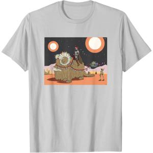 image:imageStar Wars Mandalorian amp Grogu Christmas Jingle Bell Bantha TShirtSilver Grey