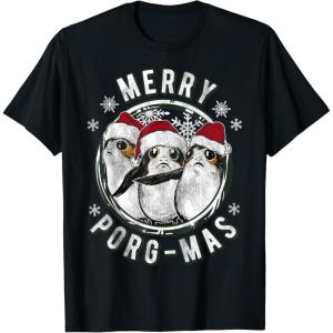 image:imageStar Wars Merry PorgMas Christmas Holiday TShirt TShirtBlack