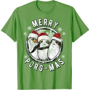 image:imageStar Wars Merry PorgMas Christmas Holiday TShirt TShirtGrass Green