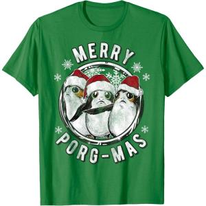 image:imageStar Wars Merry PorgMas Christmas Holiday TShirt TShirtKelly Green
