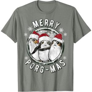 image:imageStar Wars Merry PorgMas Christmas Holiday TShirt TShirtOlive Heather