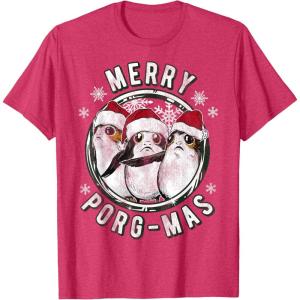 image:imageStar Wars Merry PorgMas Christmas Holiday TShirt TShirtRed Heather