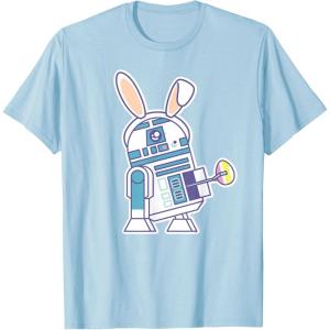 image:imageStar Wars R2D2 Droid Cute Pastel Easter Bunny Costume amp Egg TShirtBaby Blue