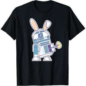 image:imageStar Wars R2D2 Droid Cute Pastel Easter Bunny Costume amp Egg TShirtBlack