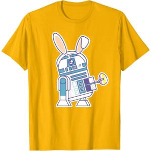 image:imageStar Wars R2D2 Droid Cute Pastel Easter Bunny Costume amp Egg TShirtGolden Yellow