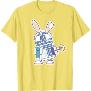 image:imageStar Wars R2D2 Droid Cute Pastel Easter Bunny Costume amp Egg TShirtLemon Yellow