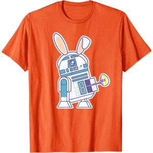 image:imageStar Wars R2D2 Droid Cute Pastel Easter Bunny Costume amp Egg TShirtOrange