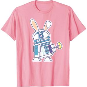 image:imageStar Wars R2D2 Droid Cute Pastel Easter Bunny Costume amp Egg TShirtPink
