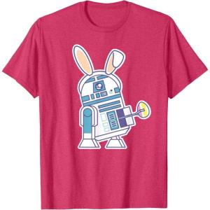 image:imageStar Wars R2D2 Droid Cute Pastel Easter Bunny Costume amp Egg TShirtRed Heather