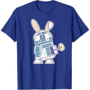 image:imageStar Wars R2D2 Droid Cute Pastel Easter Bunny Costume amp Egg TShirtRoyal Blue