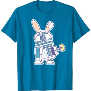 image:imageStar Wars R2D2 Droid Cute Pastel Easter Bunny Costume amp Egg TShirtSapphire Blue