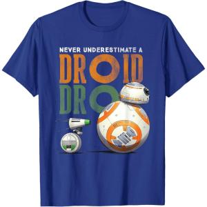 image:imageStar Wars Rise of Skywalker BB8 and DO Droid TShirtRoyal Blue