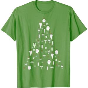 image:imageStar Wars Ship Ornaments Top Christmas Tree TShirt TShirtGrass Green