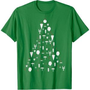image:imageStar Wars Ship Ornaments Top Christmas Tree TShirt TShirtKelly Green