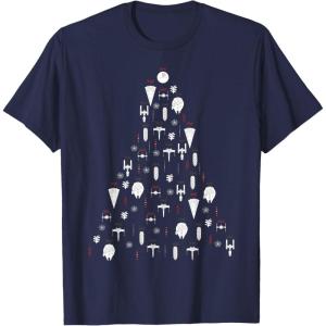 image:imageStar Wars Ship Ornaments Top Christmas Tree TShirt TShirtNavy Blue