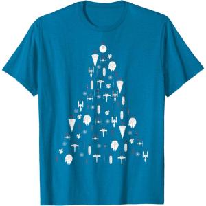 image:imageStar Wars Ship Ornaments Top Christmas Tree TShirt TShirtSapphire Blue