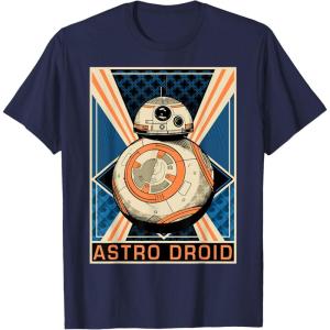 image:imageStar Wars The Force Awakens BB8 Astro Droid Poster TShirtNavy Blue
