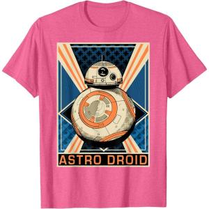 image:imageStar Wars The Force Awakens BB8 Astro Droid Poster TShirtPink Heather