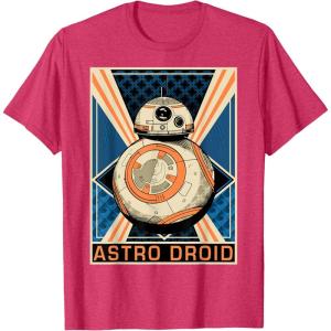 image:imageStar Wars The Force Awakens BB8 Astro Droid Poster TShirtRed Heather