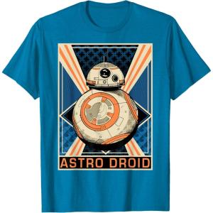 image:imageStar Wars The Force Awakens BB8 Astro Droid Poster TShirtSapphire Blue