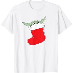 image:imageStar Wars The Mandalorian Grogu Christmas Holiday Stocking TShirtWhite