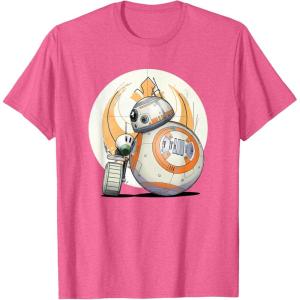image:imageStar Wars The Rise of Skywalker BB8 DO Droid BFF TShirtPink Heather
