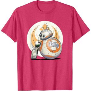 image:imageStar Wars The Rise of Skywalker BB8 DO Droid BFF TShirtRed Heather