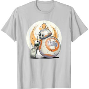 image:imageStar Wars The Rise of Skywalker BB8 DO Droid BFF TShirtSilver Grey