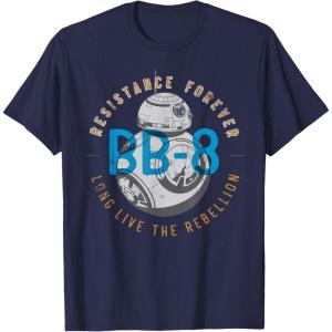 image:imageStar Wars The Rise of Skywalker BB8 Resistance Forever TShirtNavy Blue