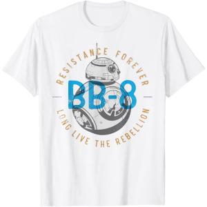 image:imageStar Wars The Rise of Skywalker BB8 Resistance Forever TShirtWhite