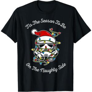 image:imageStar Wars Trooper Tangled Naughty Side Christmas TShirt TShirtBlack