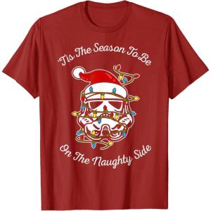 image:imageStar Wars Trooper Tangled Naughty Side Christmas TShirt TShirtCranberry Red
