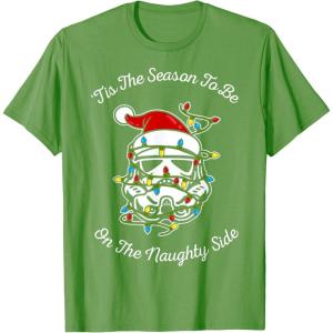 image:imageStar Wars Trooper Tangled Naughty Side Christmas TShirt TShirtGrass Green