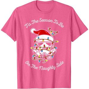 image:imageStar Wars Trooper Tangled Naughty Side Christmas TShirt TShirtPink Heather