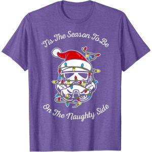 image:imageStar Wars Trooper Tangled Naughty Side Christmas TShirt TShirtPurple Heather