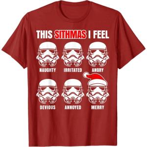 image:imageStar Wars Troopers This Sithmas Santa Christmas TShirt TShirtCranberry Red