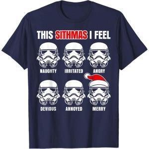 image:imageStar Wars Troopers This Sithmas Santa Christmas TShirt TShirtNavy Blue