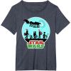 image:imageStar Wars Characters Holiday Gifts Death Star TShirtHeather Blue