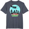 image:imageStar Wars Characters Holiday Gifts Death Star TShirtHeather Blue