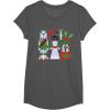image:imageStar Wars Chewbacca Princess Leia and Yoda Christmas Holiday TShirtAsphalt Grey